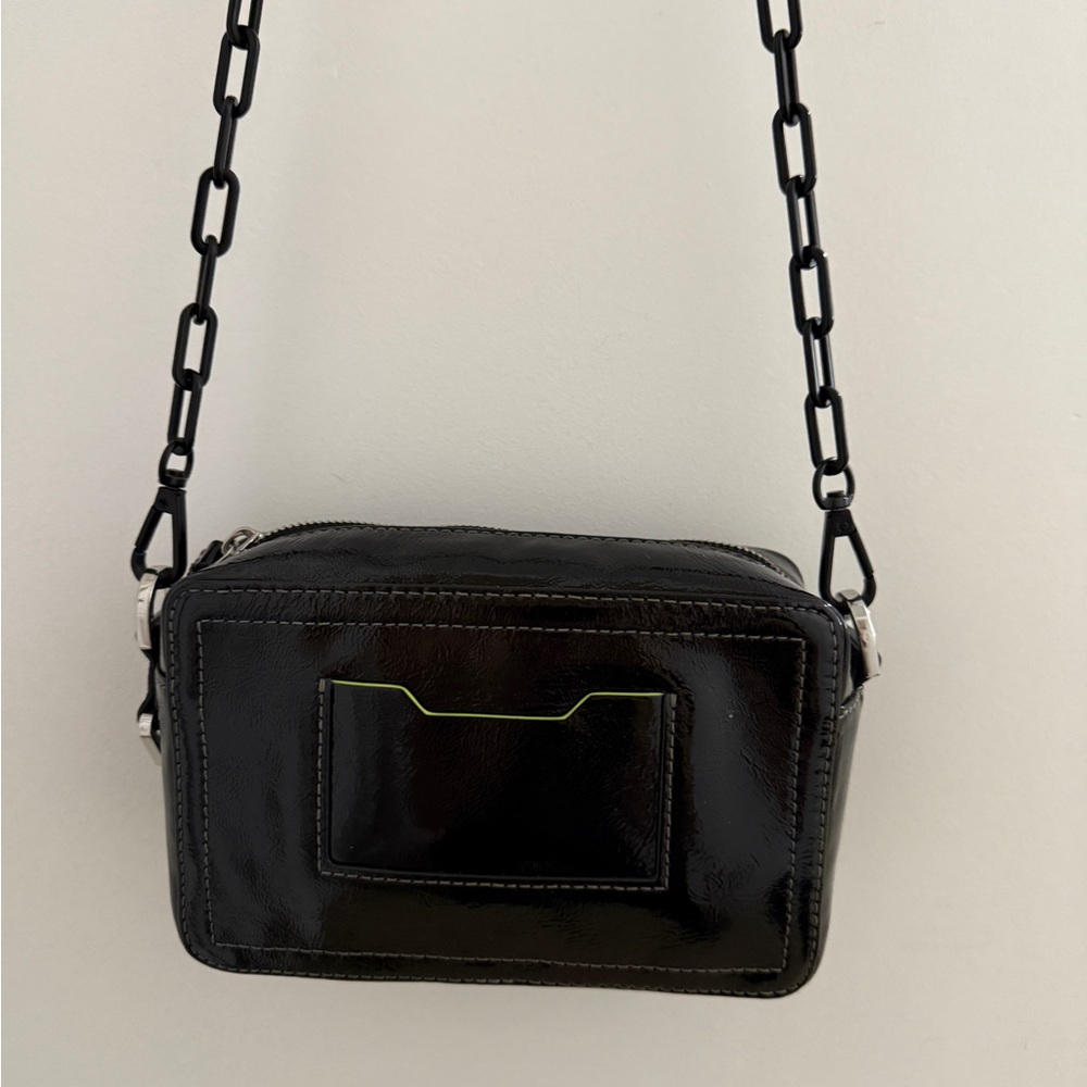 Diesel Glossy Black Crossbody Bag - Picture 2 of 4